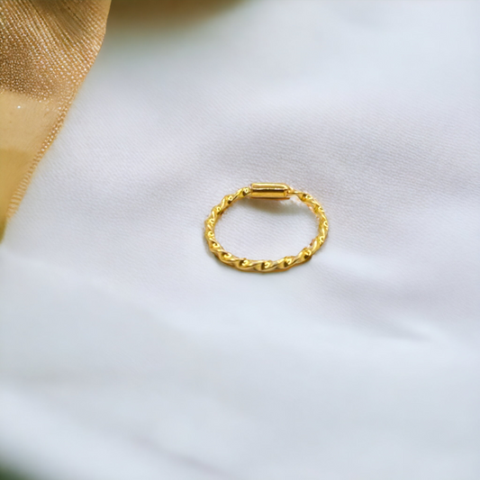 9ct Gold Twist Nose Ring